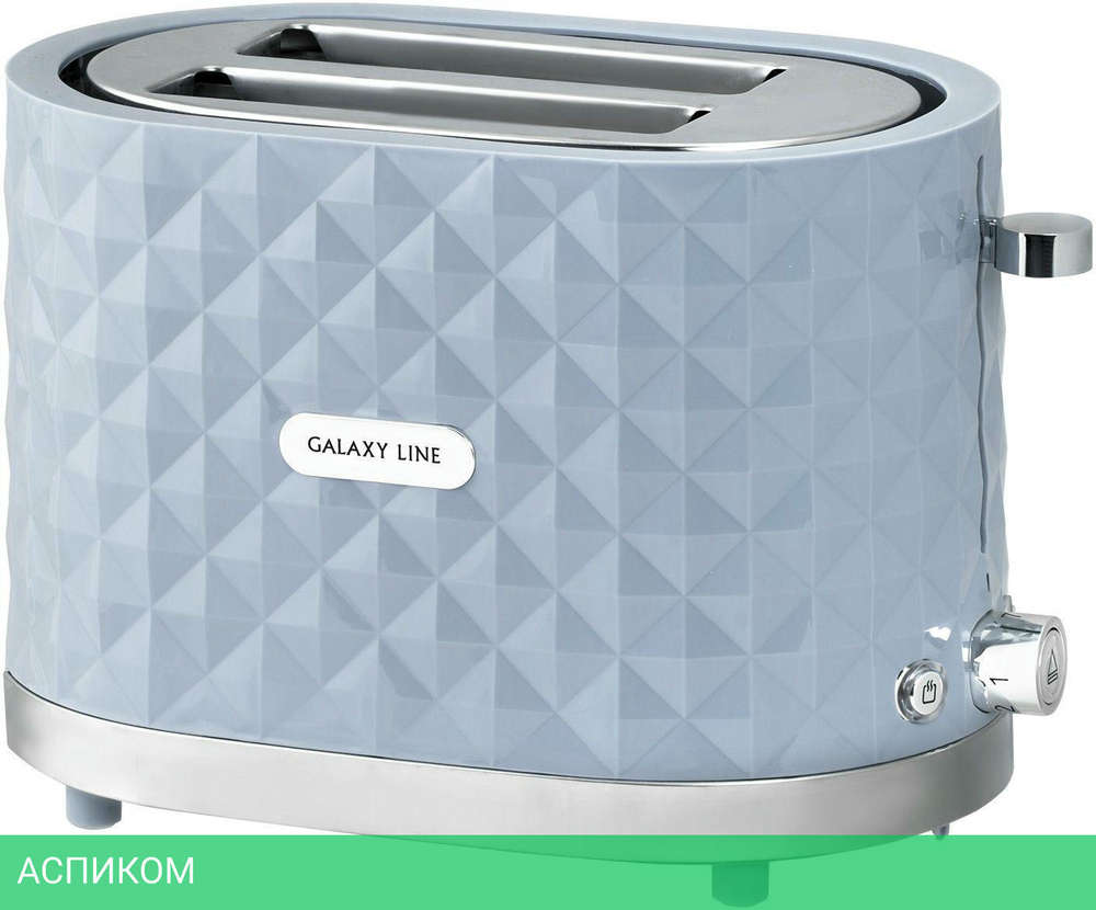 Тостер Galaxy Line GL 2912 серый (ГЛ2912ЛСЕР)