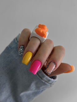 Гель лак NIK nails Soda Neon № 01 10 g