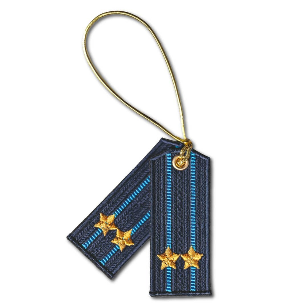 Брелок Вышитый Погончики В Авто ВКС Подполковник | ATRIBUTICASTORE.RU