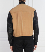 Кожаная куртка бомбер Moniro BOSS BLACK - бежевый(50510528)