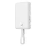 Внешний аккумулятор + Беспроводная зарядка Baseus Magnetic Mini iP Edition C+L+Qi 10000mAh 20W (MagSafe) - Stellar White