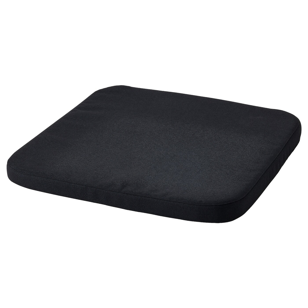 IKEA STAGGSTARR  (ИКЕА СТАГГСТАРР)  -  Подушка для стула, черная, 36x36x2,5 см