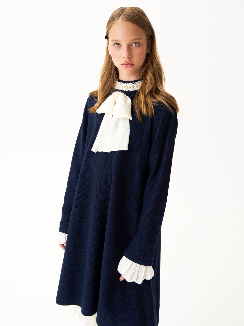 Платье для девочки AT1400 синий