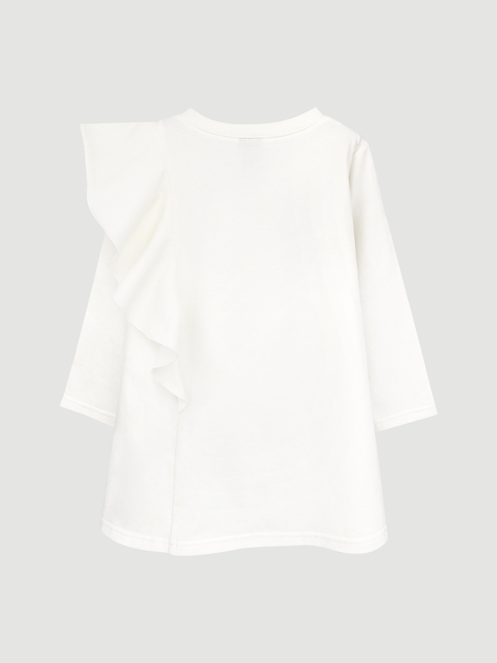 Платье с длинным рукавом Mjölk Экрю, с воланом