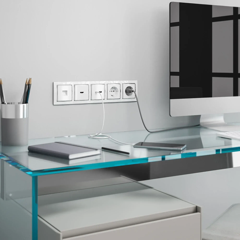 Телефонная розетка RJ-11 (белая) W1182001