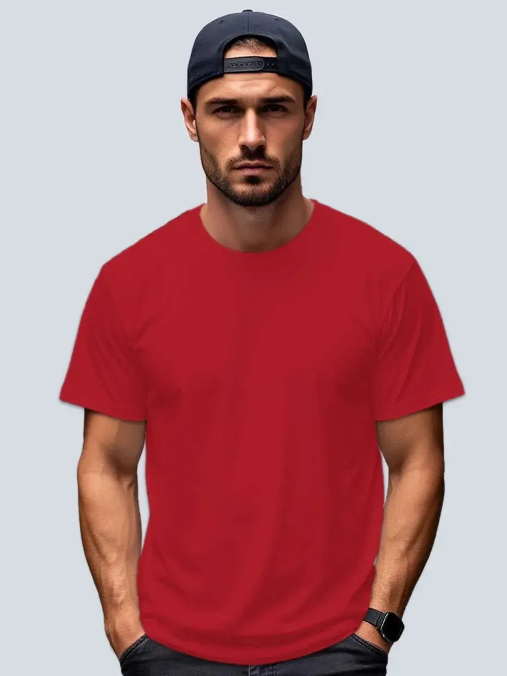 Футболка Взрослая.Премиум однотонная.Набор 2 шт