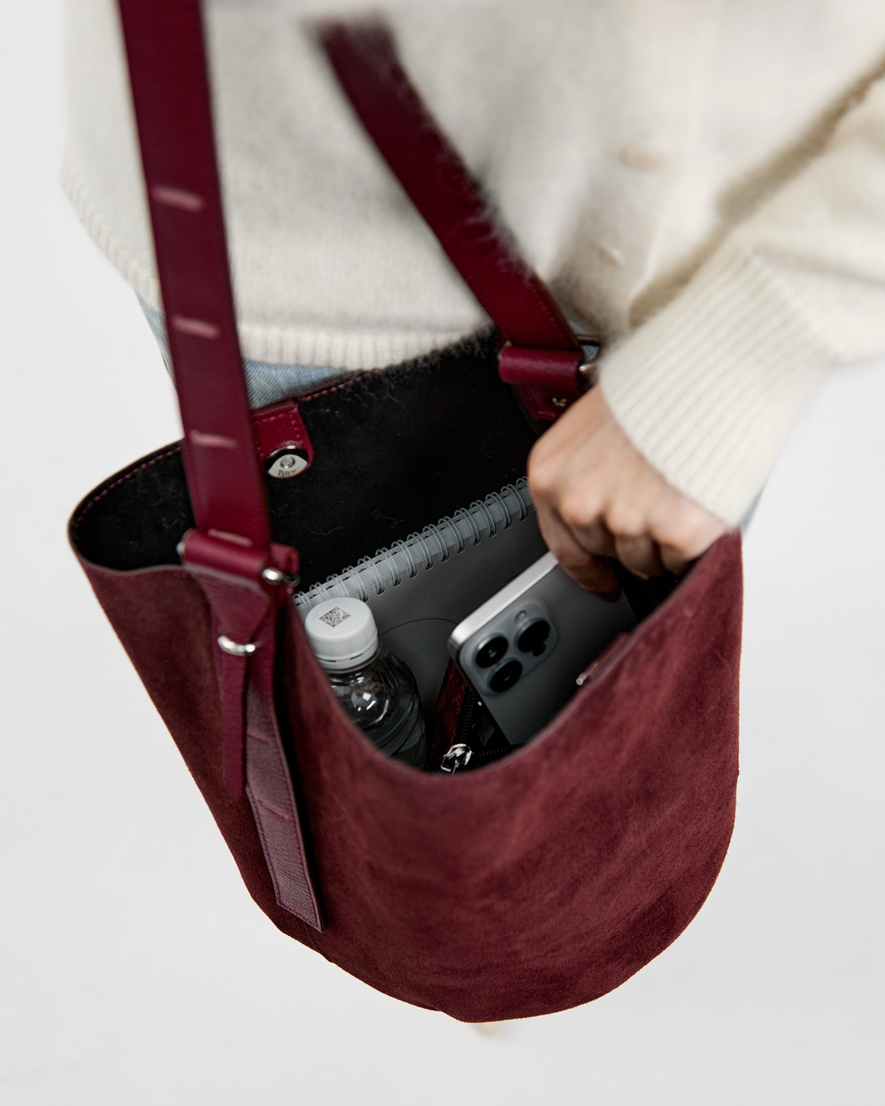 Сумка 558 15 бордовый