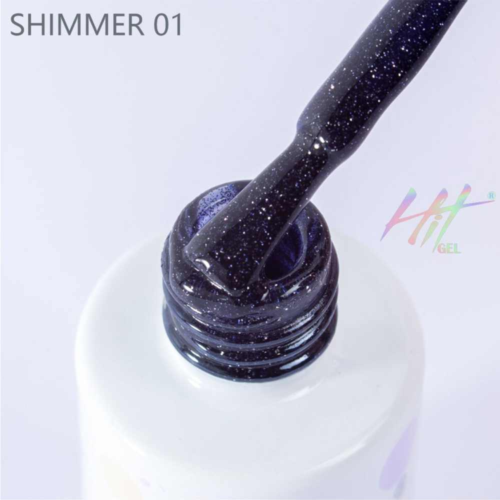 Гель-лак ТМ "HIT gel" №01 Shimmer, 9 мл
