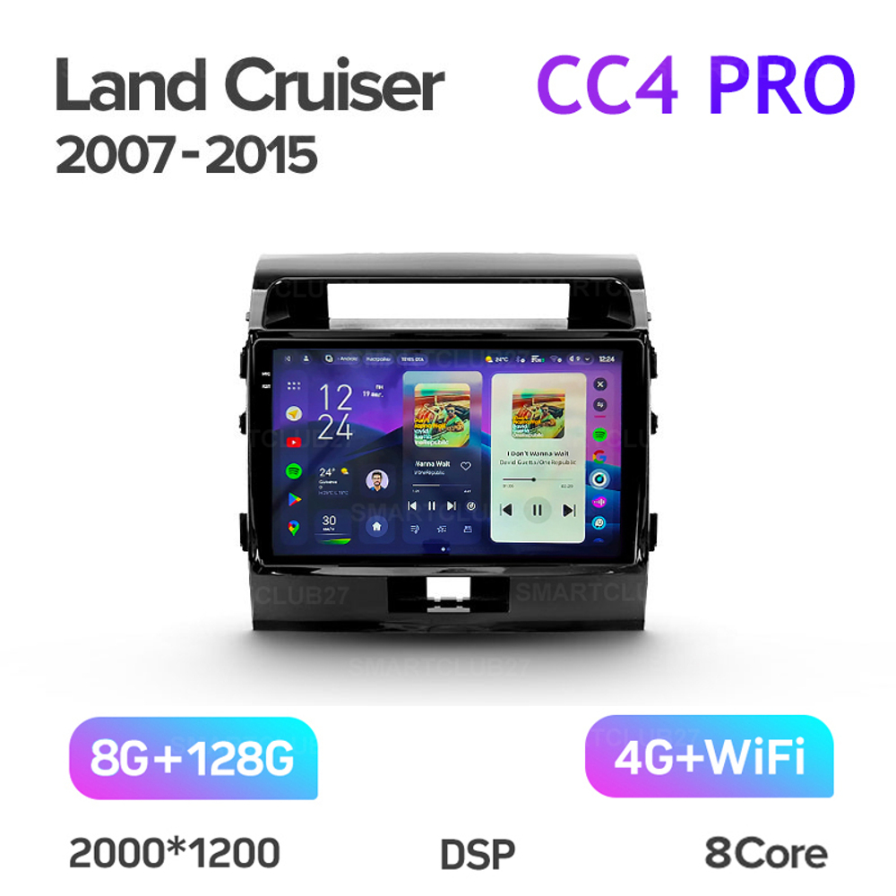 Teyes CC4 Pro 10,2" для Toyota Land Cruiser 200 2007-2015