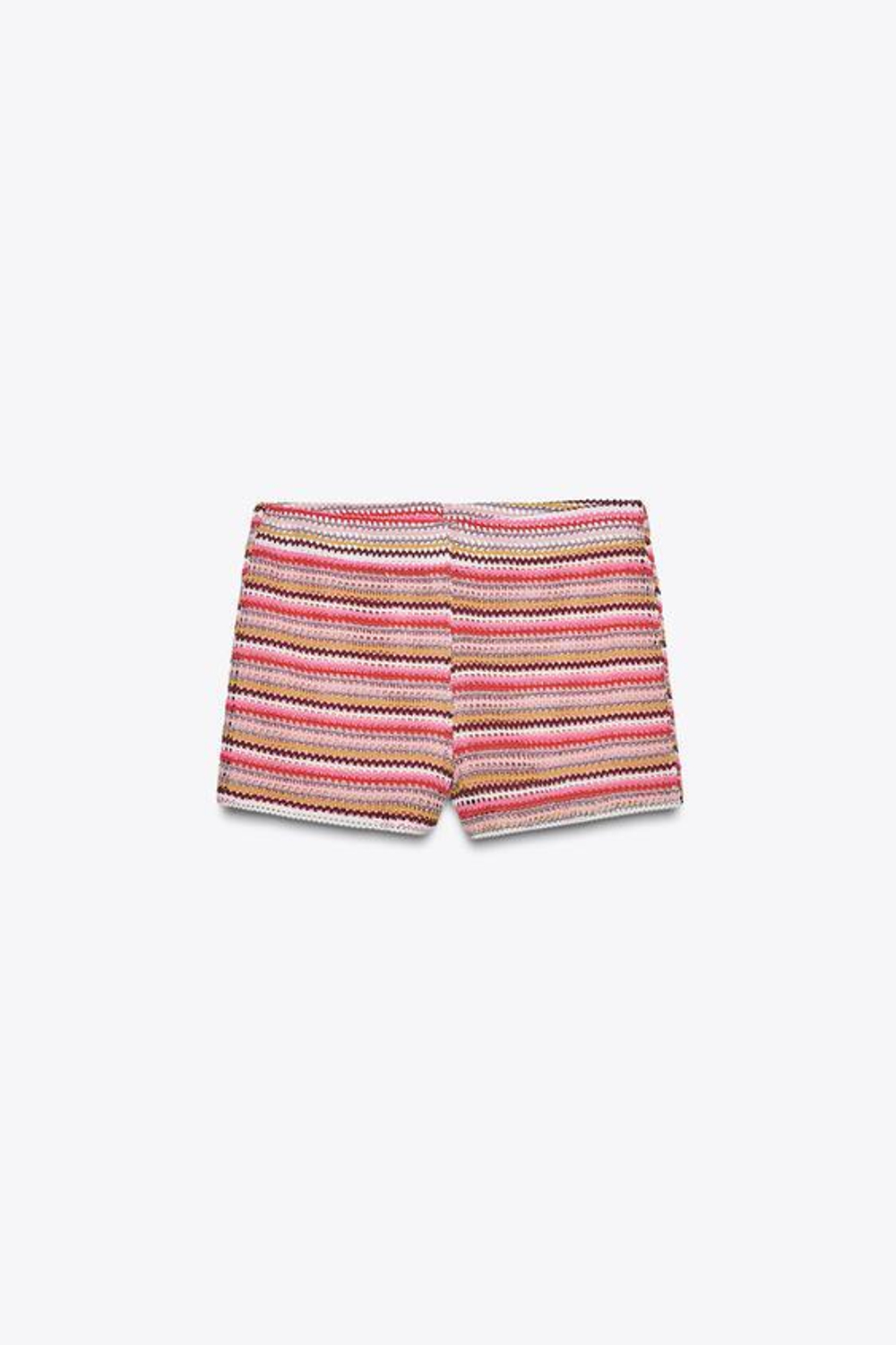 ZARА ШОРТЫ, СВЯЗАННЫЕ КРЮЧКОМ, РАЗНОЦВЕТНЫЙ