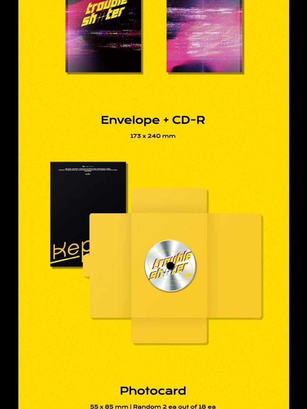 Альбом Kep1er - TROUBLESHOOTER 3rd Mini Album RANDOM Version