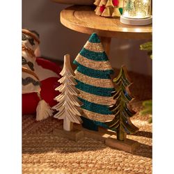 Декор новогодний Trendy stripes из джута и гофрированного картона из коллекции New Year Essential, 39 см