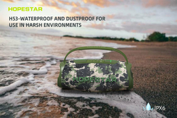 Беспроводная колонка Hopestar H53, световые эффекты, влагозащищенный корпус, поддержка microSD, 35 Вт, gray