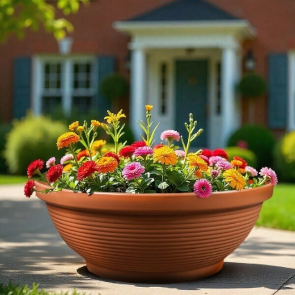 Кашпо "Клумба" 53л D=64,5см, H=24,3см (терракотовый)