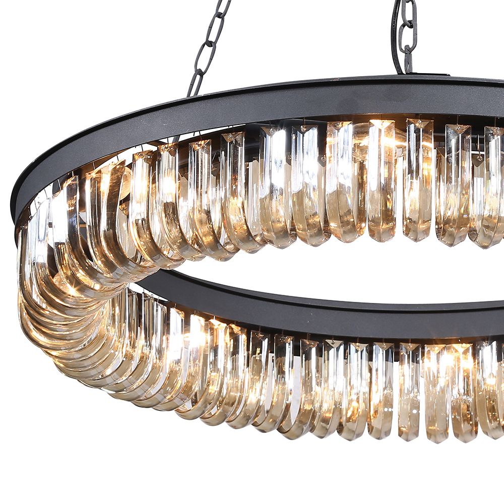 Люстра Crystal 8 black