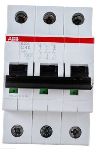 Автоматический модульный выключатель ABB 3п C S203 6кА 40А 2CDS253001R0404
