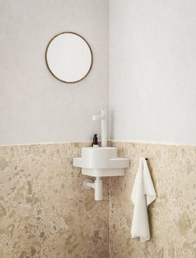 Сифон для умывальника белый