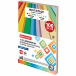 Бумага цветная mix 10цв, 100л, А4, 80г/м2, Brauberg Mullticolor