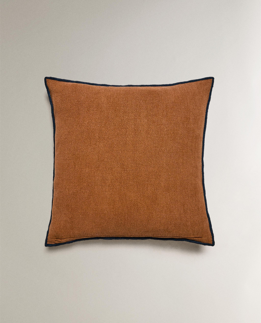 Zara Home наволочка декоративная из льна, терракотовый, 45x45 см