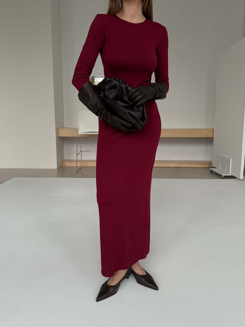 Платье GIA, сангрия