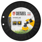 Леска для триммера двухкомпонентная зубчатый квадрат, 3,0мм х 113м, на DIN кат. EXTRA CORD Denzel