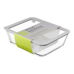 Контейнер для запекания и хранения с вакуумным эффектом Vacuum Glass, 2,6 л, светло-серый