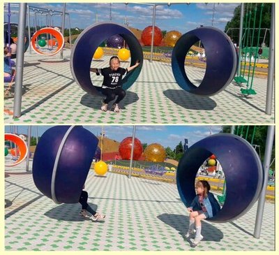 Качели Худи высотой 300 см, диаметр крепления на трубу 76 мм