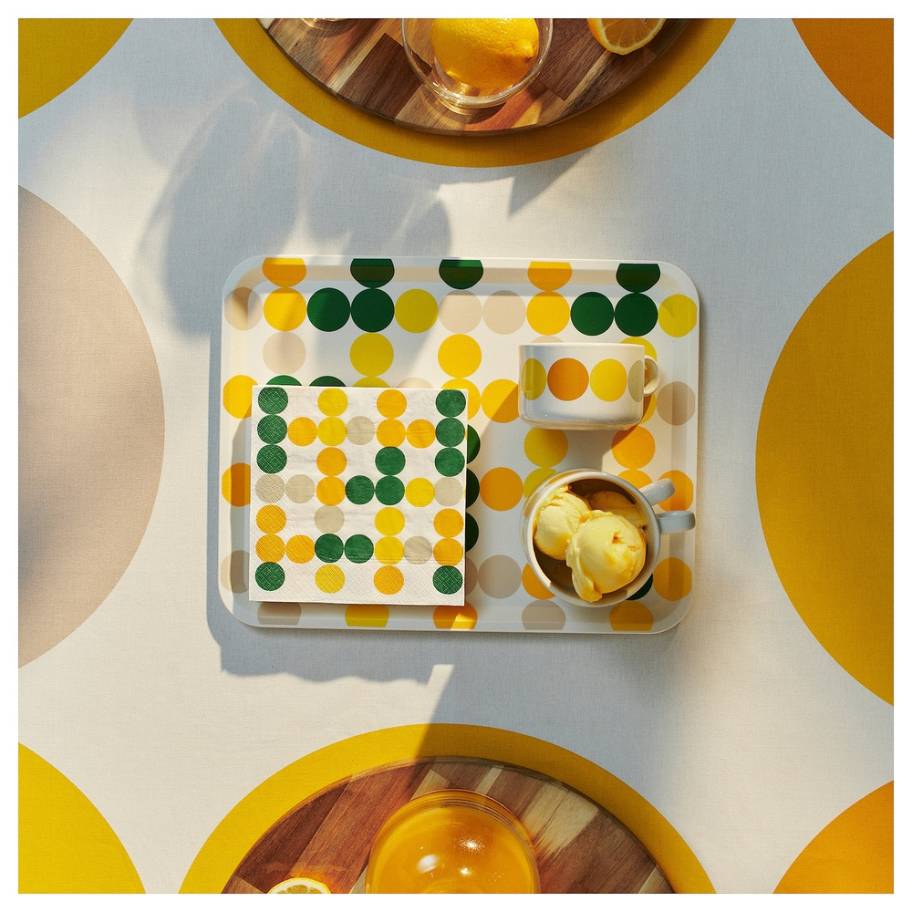 Бумажные салфетки IKEA BROGGAN (БРЁГГАН), Разноцветный, 33х33 см, 30 шт