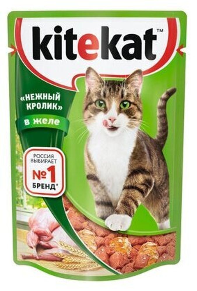 КИТЕКАТ ПАУЧ  НЕЖНЫЙ КРОЛИК В ЖЕЛЕ  85Г