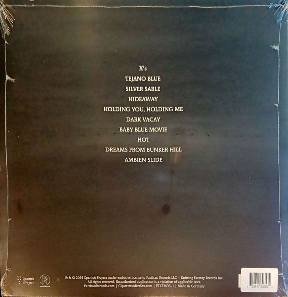 CIGARETTES AFTER SEX. X's (Clear, LP) 2024 Новая запечатанная виниловая пластинка