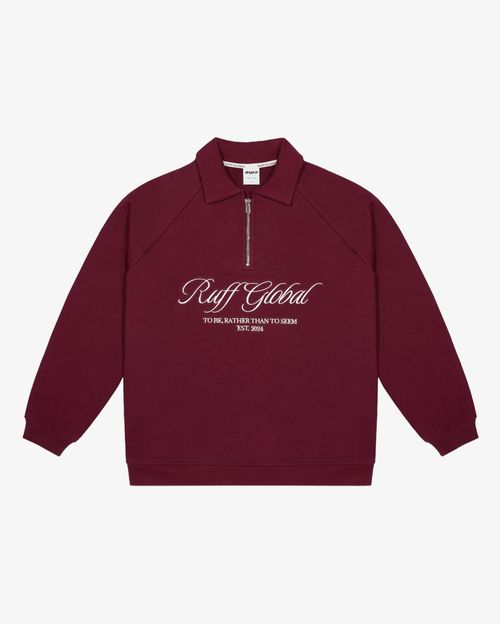 Толстовка Ruff Global Halfzip Sport Jacket Burgundy