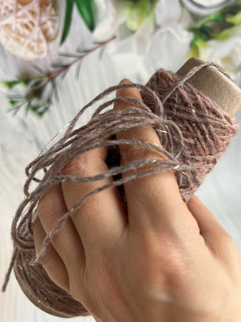 Пряжа с люрексом для вязания