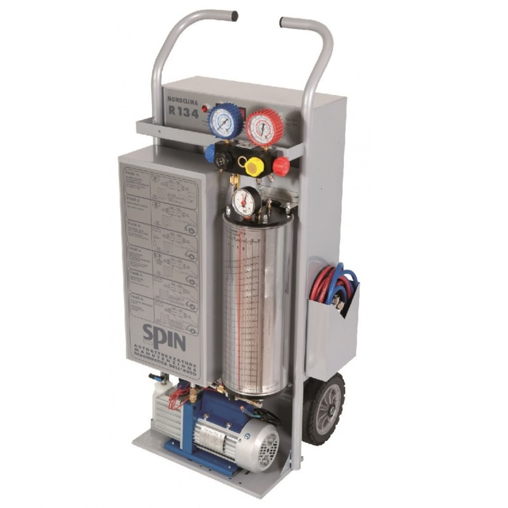 MONOCLIMA BIPOWER Установка для заправки кондиционеров, ручное упр-e, R134а, 12/220 В, SPIN (Италия)