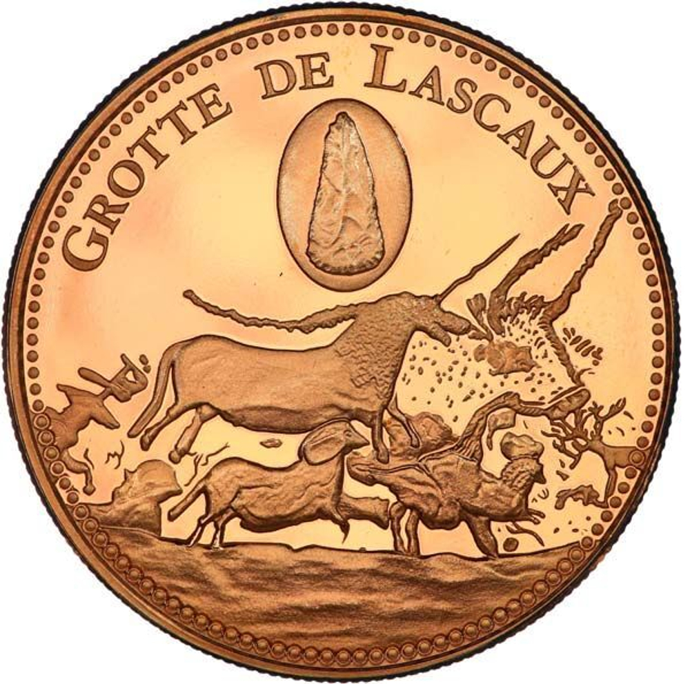 France, Grotte de Lascaux Commemorative Medal, Date Unknown