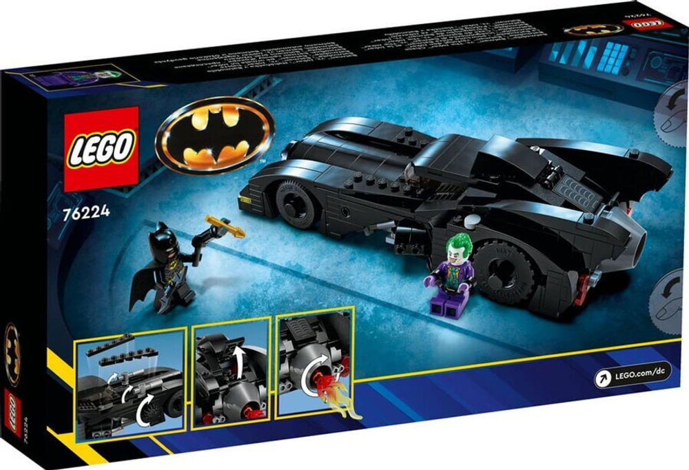 Конструктор LEGO DC Batman 76224 Бэтмобиль: Погоня Бэтмена за Джокером