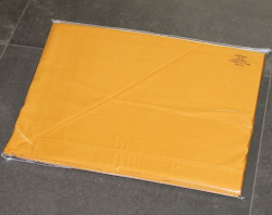 Простыня на резинке 180x200 Сaleffi Raso Tinta Unito с бордюром сатин золотая Италия