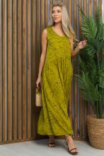 Сарафан Нерея (лайм) П13546-1М LT Collection
