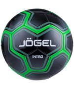 Мяч футбольный Intro №5, черный/зеленый