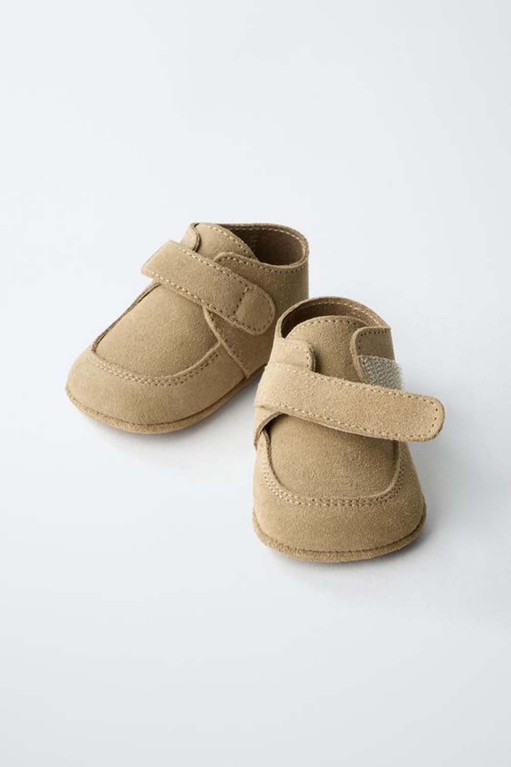 ZARA КОЖАНЫЕ ТУФЛИ, ПЕСОЧНО-КОРИЧНЕВЫЙ