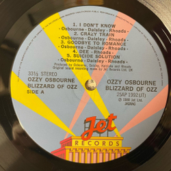 Винтажная виниловая пластинка LP Ozzy Osbourne Blizzard Of Ozz (Japan 1981) (No Obi)