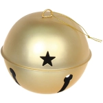 Новогодний шар «Бубенчик» 12 см, Золото