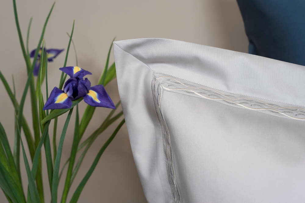 Постельное белье cемейное Сlaire&Caroll Le Fleur серый