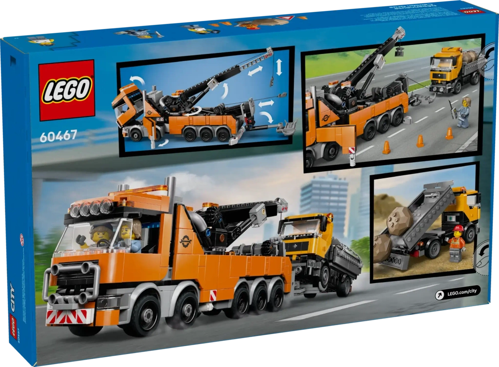 Конструктор LEGO City 60467 Тяжелый эвакуатор-утилизатор с краном