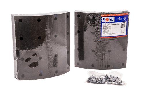 Накладка тормозная, к-т 4шт+заклепки 64шт 413x254 STD SCANIA (19933) SORL