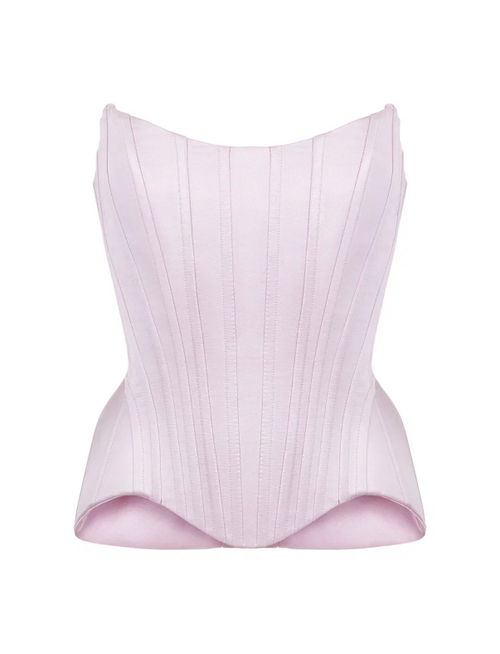 Корсет атласный Scarlet, розовый