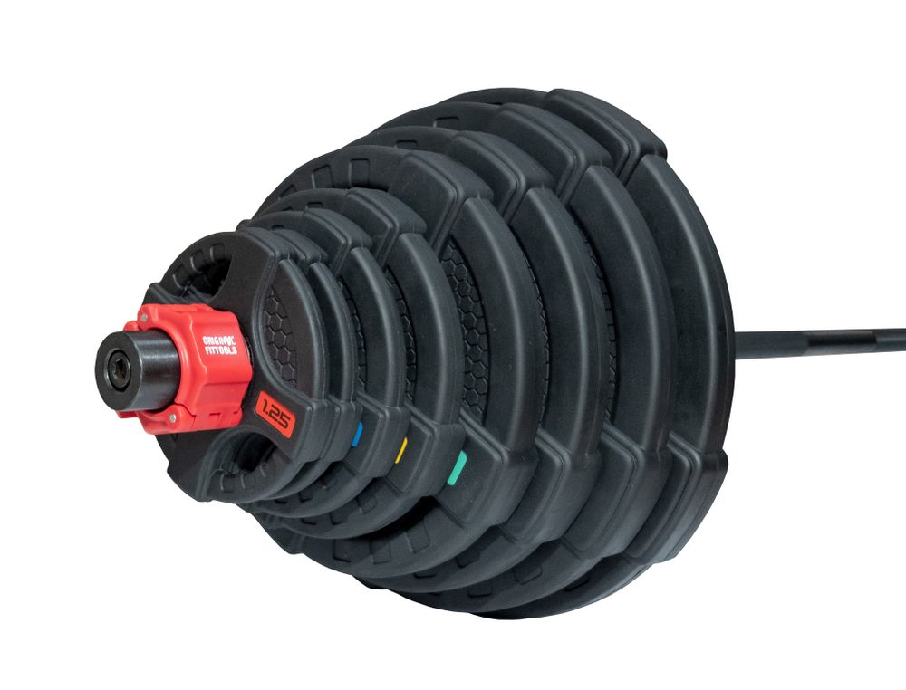 Штанга олимпийская 180 кг (диски с двумя хватами, черный гриф)