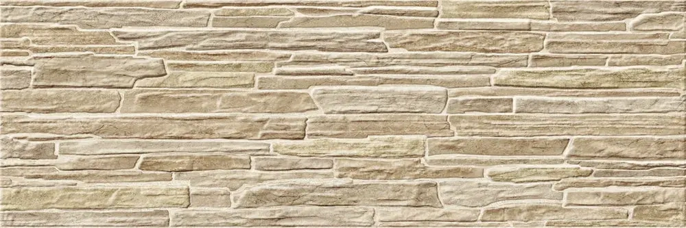 Настенная плитка ALMA Ceramica TWA11ROK414 Rocko 60x20 коричневая рельефная глянцевая под бетон / цемент