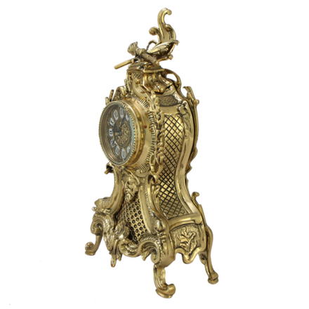 Bello De Bronze Каминные часы с канделябрами "Карранка Велло"