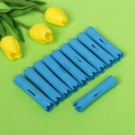 Бигуди пластмассовые-коклюшки 10шт «Styling», микс 6 цветов, d=1,8см (прозрачный пакет с подвесом), без резинки