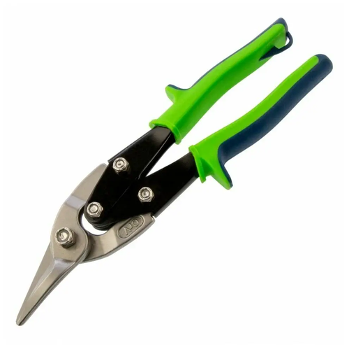 НОЖНИЦЫ ПО МЕТАЛЛУ СИБРТЕХ 250ММ ЛЕВЫЙ РЕЗ/СТАЛЬ С55 ДВУХКОМП.РУКОЯТКИ 78338